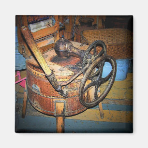 Antike Waschmaschine Magnet