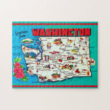 Antike Washington-Karte