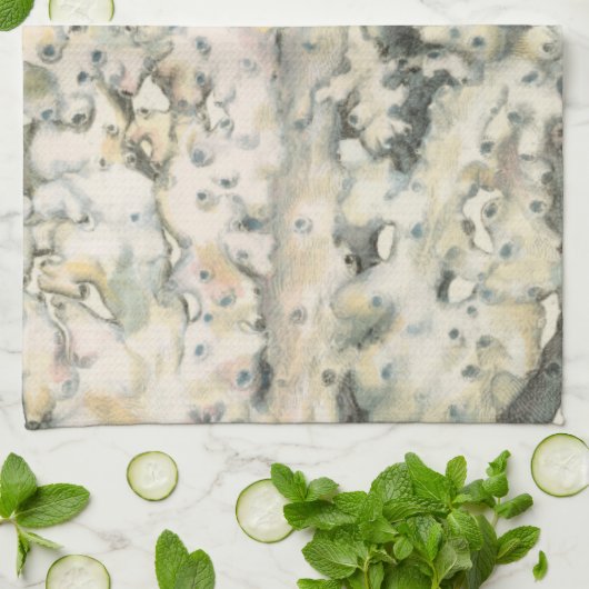 Antike Wasserfarbenkoralle Handtuch (Gefaltet)