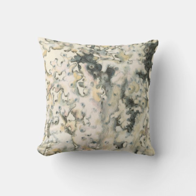 Antike Wasserfarbenkoralle Kissen (Vorderseite)