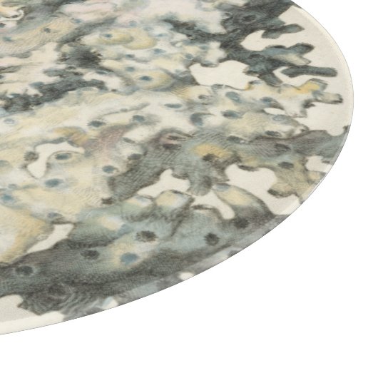 Antike Wasserfarbenkoralle Schneidebrett (Ecke)