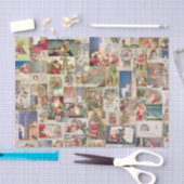 Antike Weihnachtsfeiertage Grußkarten Muster Seidenpapier (Handwerk)