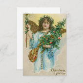 Antike Weihnachtsgrußkarte (Vorne/Hinten)