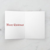 Antike Weihnachtskarte Feiertagskarte (Innenseite)