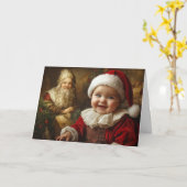 Antike Weihnachtskarte für Baby Karte (Gelbe Blume)