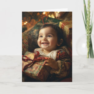 Antike Weihnachtskarte für Babys Karte