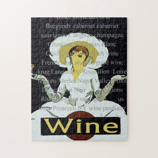 Antike Weinposter Puzzle (Vertikal)