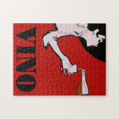 Antike Weinposter Puzzle (Horizontal)