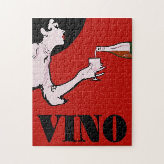 Antike Weinposter Puzzle (Vertikal)