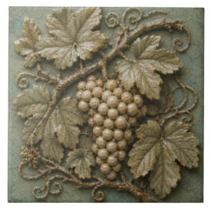 Antike Weinreben-Weinbergs-Faux-Relief Fliese