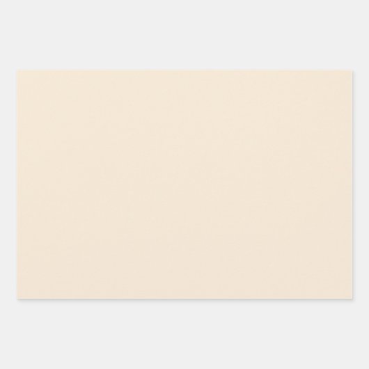 Antike weiß Elfenbeinantik Weiß 2024 Benutzerdefin Geschenkpapier Set (Vorderseite)