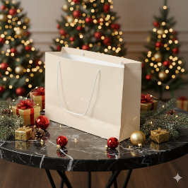 Antike weiße große Geschenktasche - Single-Farbges Geschenktüte