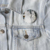 Antike weiße Hochzeitskleider Button (Beispiel)