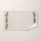 Antike weiße Poinsettia mit weihnachtlicher Vegeta Badhandtuch Set (Handtuch)