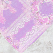 Antike Weiße Rosa Flieder Spitze Pudel Patchwork Fleecedecke