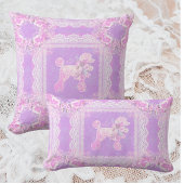 Antike Weiße Rosa Flieder Spitze Pudel Patchwork Fleecedecke