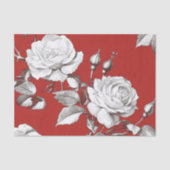 Antike Weiße Rose Seidenpapier (Vorderseite)