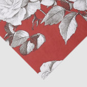 Antike Weiße Rose Seidenpapier (Ausschnitt)