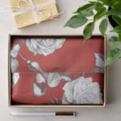 Antike Weiße Rose Seidenpapier (Geschenk)