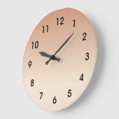 Antike, weiße und antike Brass strahlende Farben Große Wanduhr (Winkel)