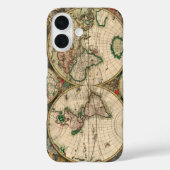 Antike Weltkarte 1689  Case-Mate iPhone Hülle (Rückseite)