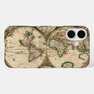 Antike Weltkarte 1689 iPhone 16 Hülle