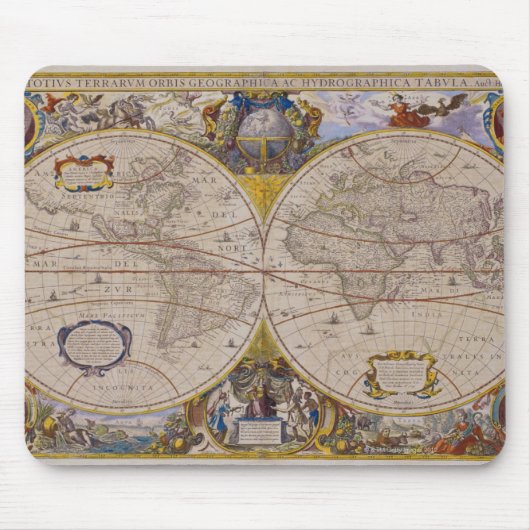 Antike Weltkarte 2 Mousepad (Vorne)
