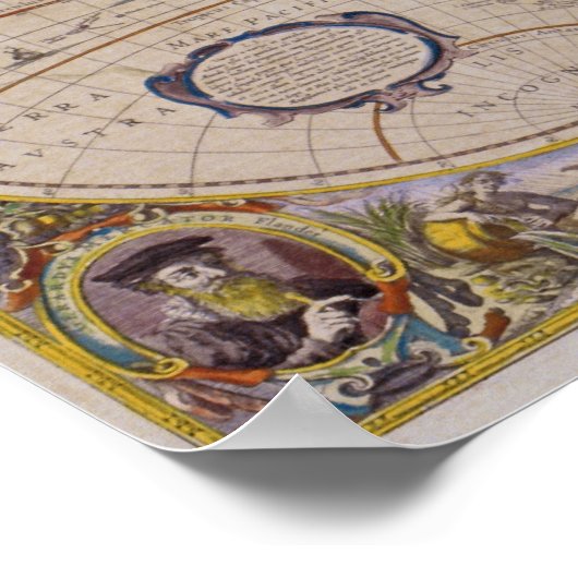 Antike Weltkarte 2 Poster (Ecke)