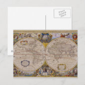 Antike Weltkarte 2 Postkarte (Vorne/Hinten)
