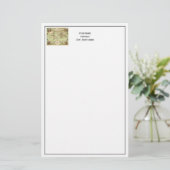 Antike Weltkarte #4 Briefpapier (Stehend Vorderseite)