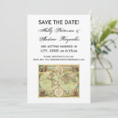 Antike Weltkarte #4 Einladung (Stehend Vorderseite)