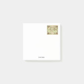 Antike Weltkarte #4 Post-it Klebezettel (Vorderseite)