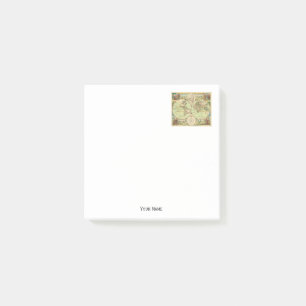 Antike Weltkarte #4 Post-it Klebezettel