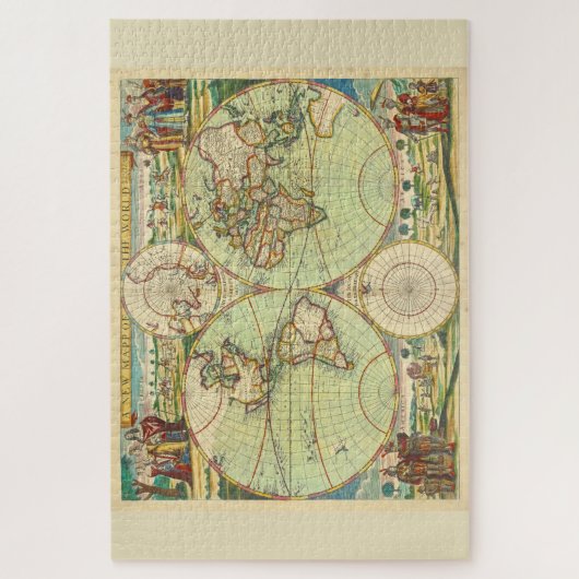 Antike Weltkarte #4 Puzzle (Vertikal)