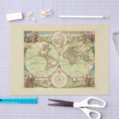 Antike Weltkarte #4 Seidenpapier (Handwerk)