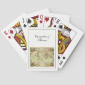 Antike Weltkarte #4 Spielkarten (Rückseite)