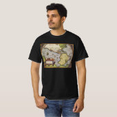 Antike Weltkarte Amerikas von Abraham Ortelius T-Shirt (Vorne ganz)