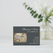 Antike Weltkarte Amerikas von Abraham Ortelius Visitenkarte (Stehend Vorderseite)