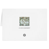 Antike Weltkarte aus dem 17. Jahrhundert, Frederic (Rückseite Horizontal)