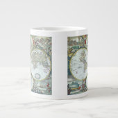 Antike Weltkarte aus dem 17. Jahrhundert, Frederic Jumbo-Tasse (Vorderseite)