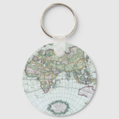 Antike Weltkarte aus dem 17. Jahrhundert, Frederic Schlüsselanhänger (Vorderseite)
