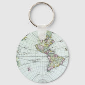 Antike Weltkarte aus dem 17. Jahrhundert, Frederic Schlüsselanhänger (Rückseite)