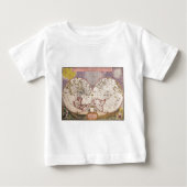 Antike Weltkarte Baby T-shirt (Vorderseite)