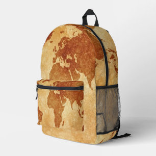 Antike Weltkarte Bedruckter Rucksack