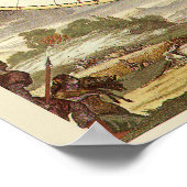 Antike Weltkarte, c. 1680. Von Frederick de Wit Poster (Ecke)