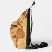 Antike Weltkarte Crossbody Bag (Rechts)