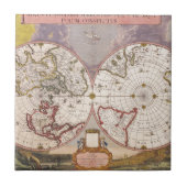 Antike Weltkarte Fliese (Vorderseite)