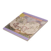 Antike Weltkarte Fliese (Seite)