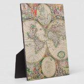 Antike Weltkarte Fotoplatte (Seite)