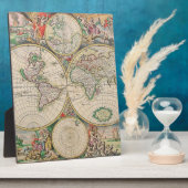 Antike Weltkarte Fotoplatte (Seite)